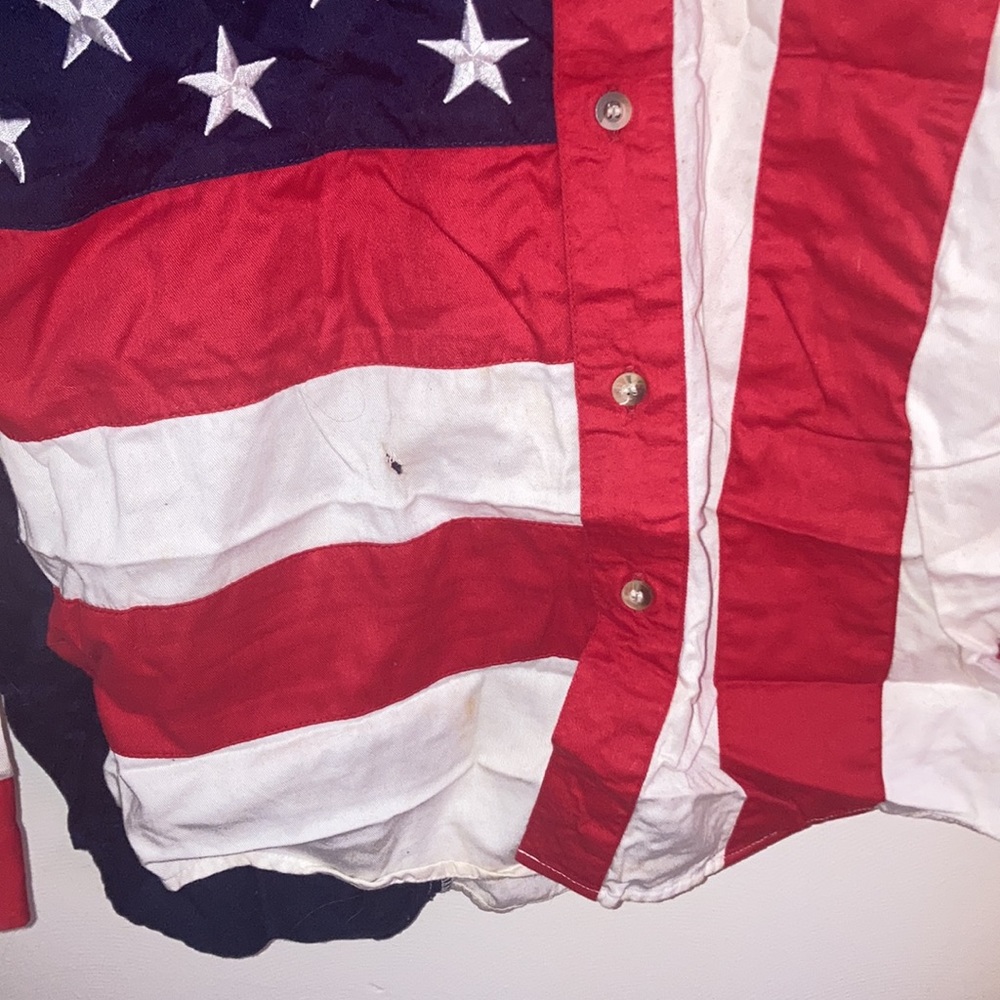 American U.S.A. Freedom Button Down Scully Brand … - image 8